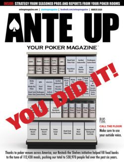 Ante Up's March 2020 cover